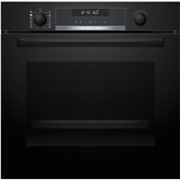 Bosch, Series 6, pirolizė, garų funkcija, 71 L, juoda - Orkaitė Prekė - HRA578BB0S