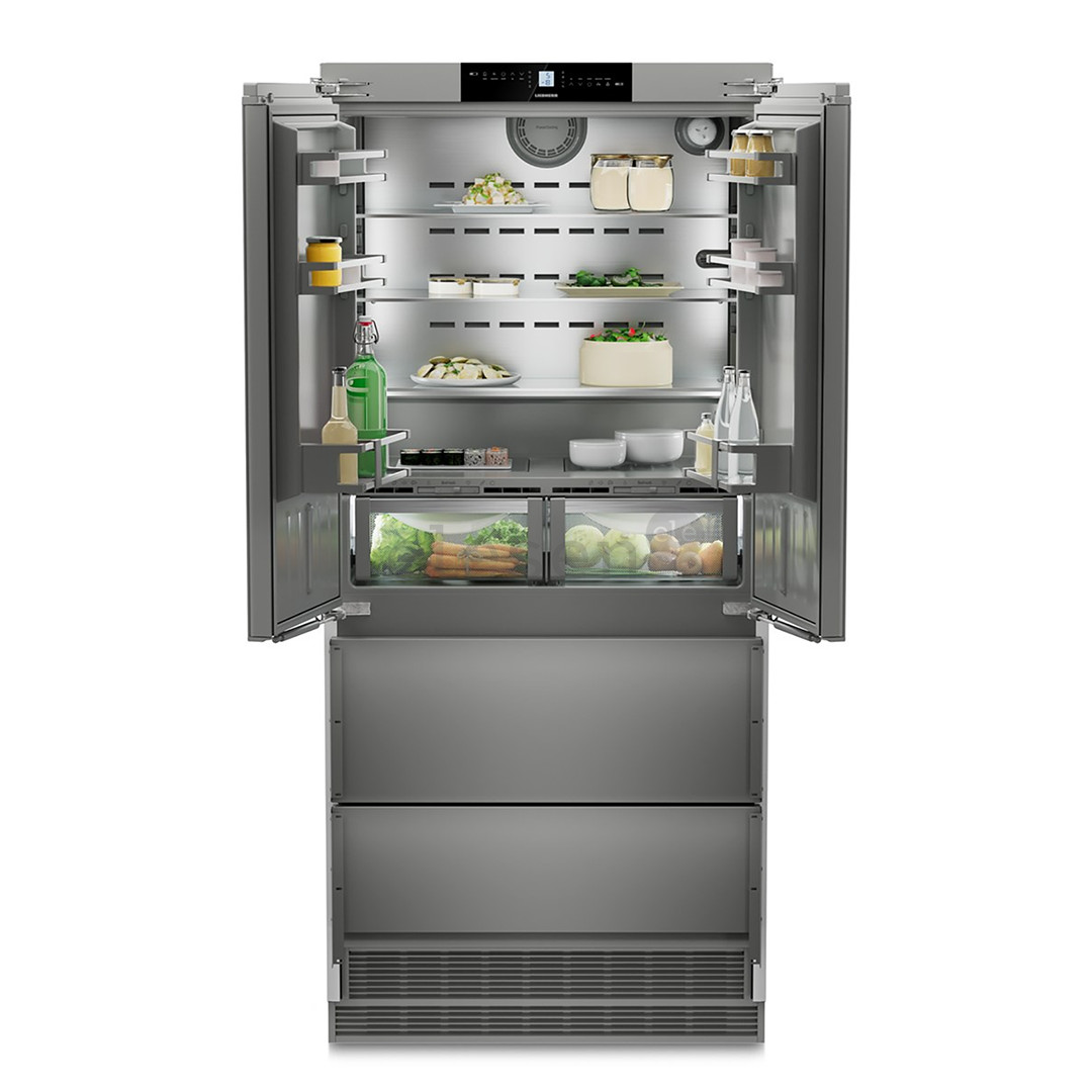 Liebherr, BioFresh NoFrost, 523 L, 203 cm, stainless steel - SBS-Refrigerator Item - ECBNE8872