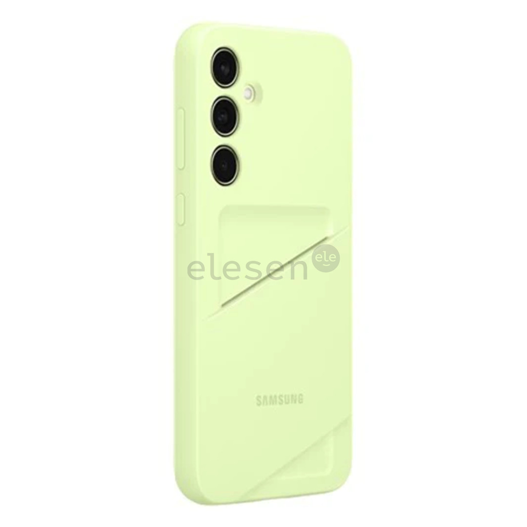 Samsung Card Slot Case, Galaxy A35, geltonas - Dėklas