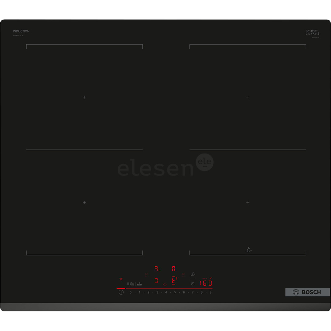 Bosch, Series 6, без рамы, черный - Интегрируемая индукционная варочная панель