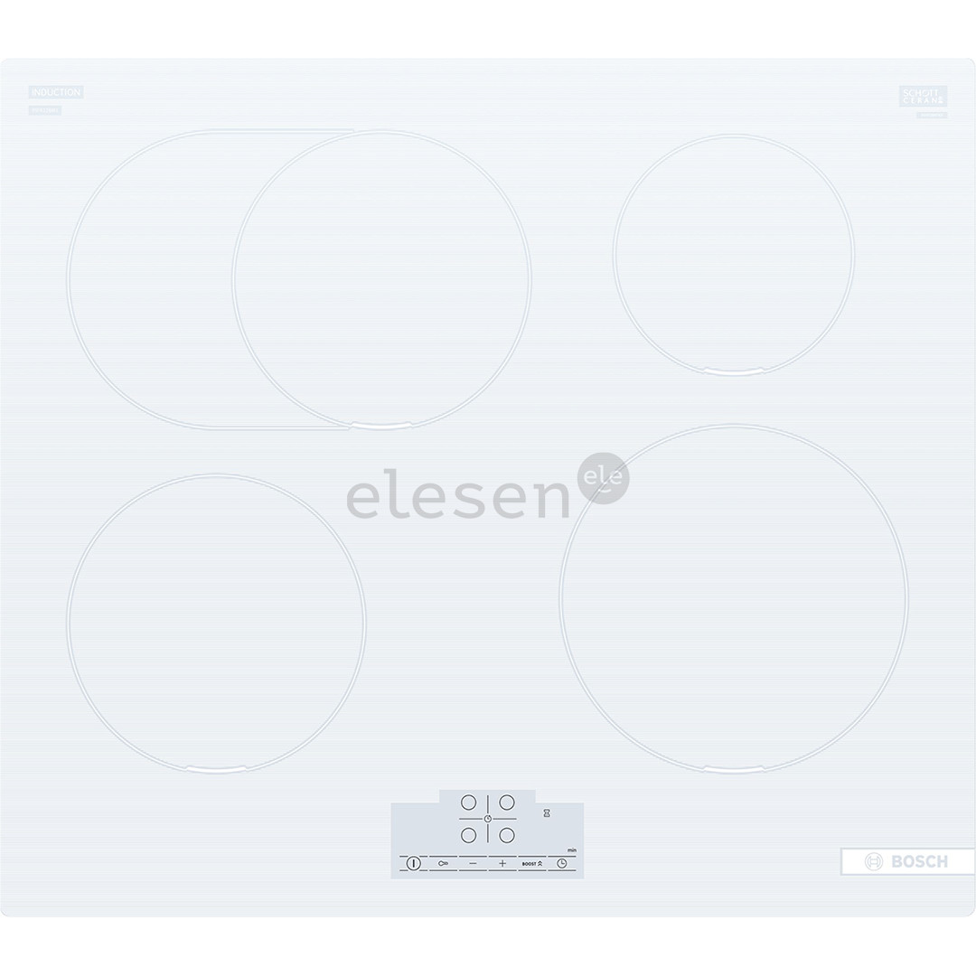 Bosch, Series 6, без рамы, белый - Интегрируемая индукционная варочная панель