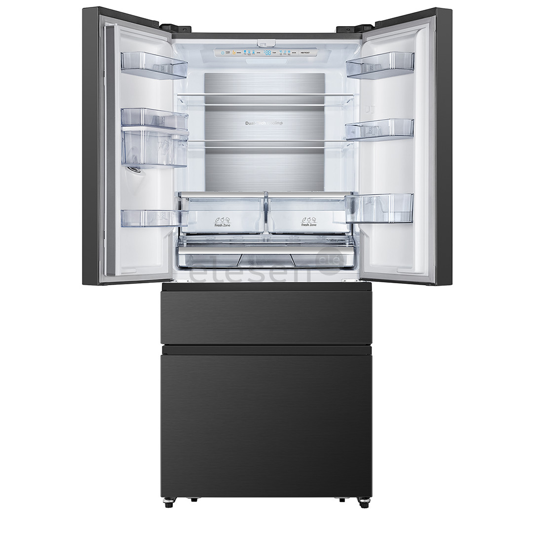 Hisense, NoFrost, 480 L, aukštis 182 cm, juodas - Šaldytuvas