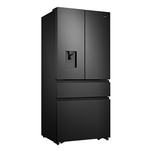Hisense, NoFrost, 480 L, aukštis 182 cm, juodas - Šaldytuvas Prekė - RF540N4WFE