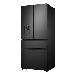Hisense, NoFrost, 480 L, aukštis 182 cm, juodas - Šaldytuvas Prekė - RF540N4WFE