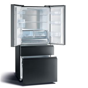 Hisense, NoFrost, 480 L, aukštis 182 cm, juodas - Šaldytuvas Prekė - RF540N4WFE
