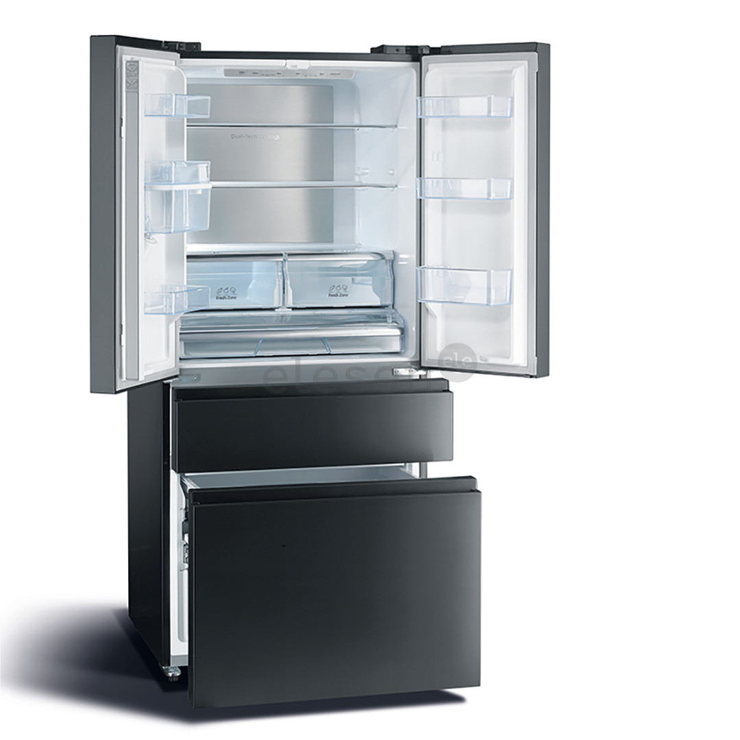 Hisense, NoFrost, 480 L, aukštis 182 cm, juodas - Šaldytuvas