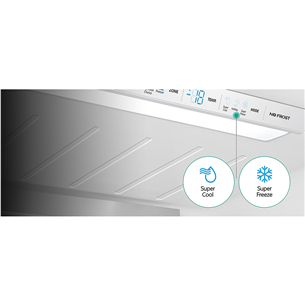 Hisense, NoFrost, 480 L, aukštis 182 cm, juodas - Šaldytuvas Prekė - RF540N4WFE