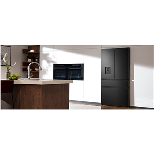 Hisense, NoFrost, 480 L, aukštis 182 cm, juodas - Šaldytuvas Prekė - RF540N4WFE