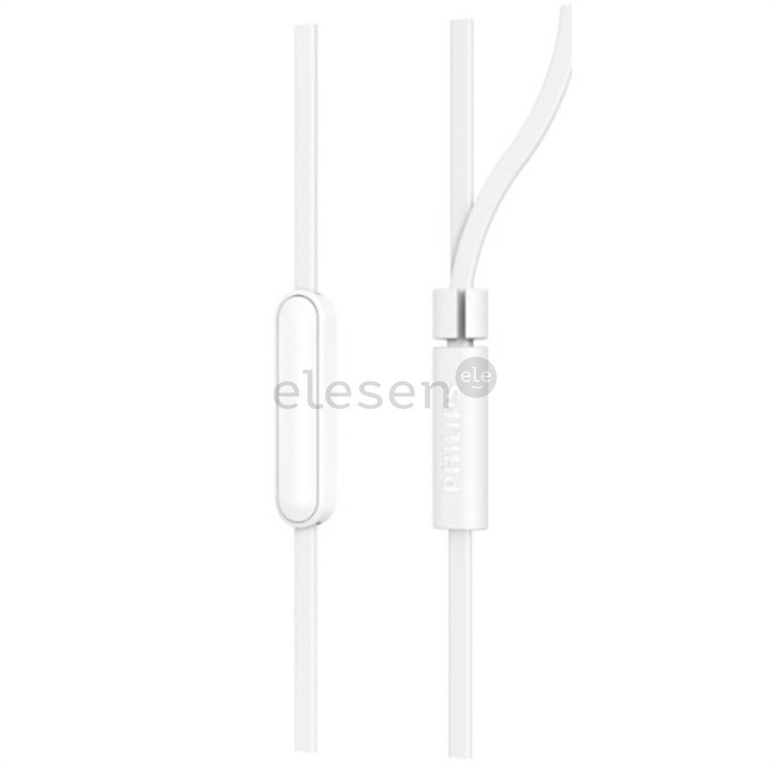 Philips TAE1105WT, 3,5 мм, белый - Проводные внутриканальные наушники