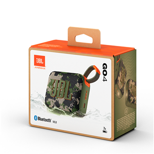 JBL GO 4, kamufliažinė - Belaidė kolonėlė Prekė - JBLGO4SQUAD