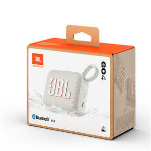 JBL GO 4, balta - Belaidė kolonėlė Prekė - JBLGO4WHT