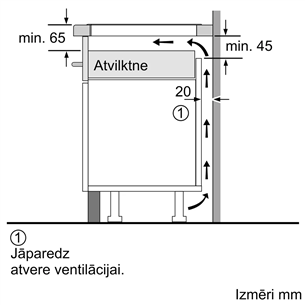 Kaitlentė Bosch, Series 6, plotis 60 cm, juoda  Prekė-PVQ631HC1E