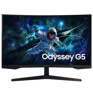 Samsung Odyssey G5 G55C, 32'', QHD, 165 Hz, LED VA, curved, juodas - Monitorius Prekė - LS32CG552EUXEN LS32CG552EUXEN