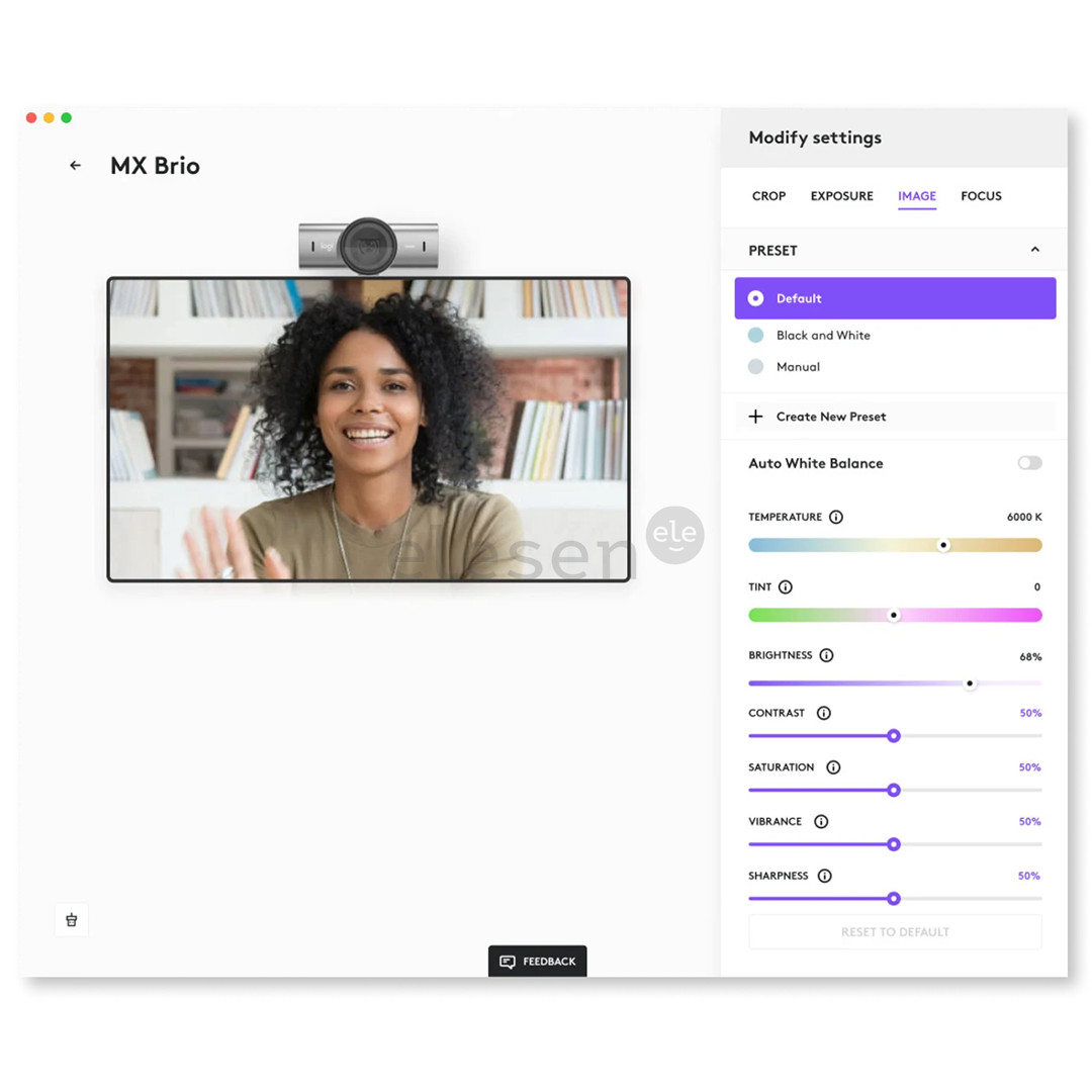 Logitech MX Brio, 4K, USB-C, juoda - Web kamera Prekė - 960-001559