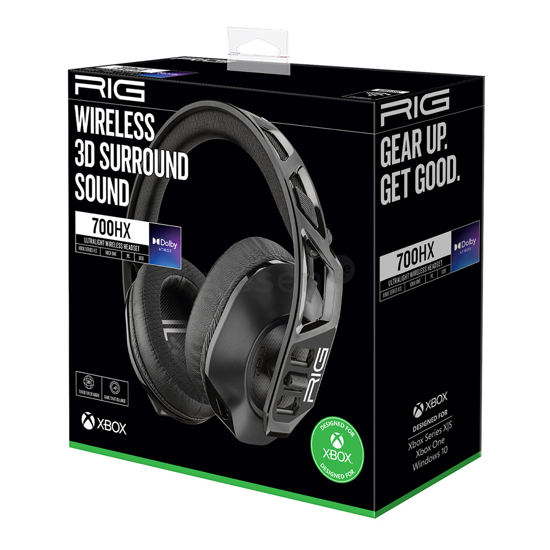 Nacon RIG 700 HX, Xbox, черный - Беспроводная гарнитура Товар - 3665962005141
