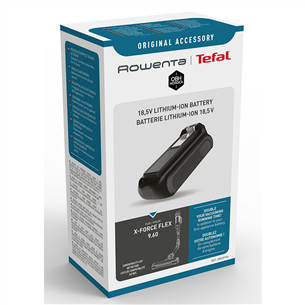 Tefal X-Force Flex 9.60 Aqua, juodas - Belaidis dulkių siurblys + baterija