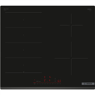 Bosch, Series 6, berėmė, juoda - Įmontuojama indukcinė kaitlentė PIX63KHC1Z