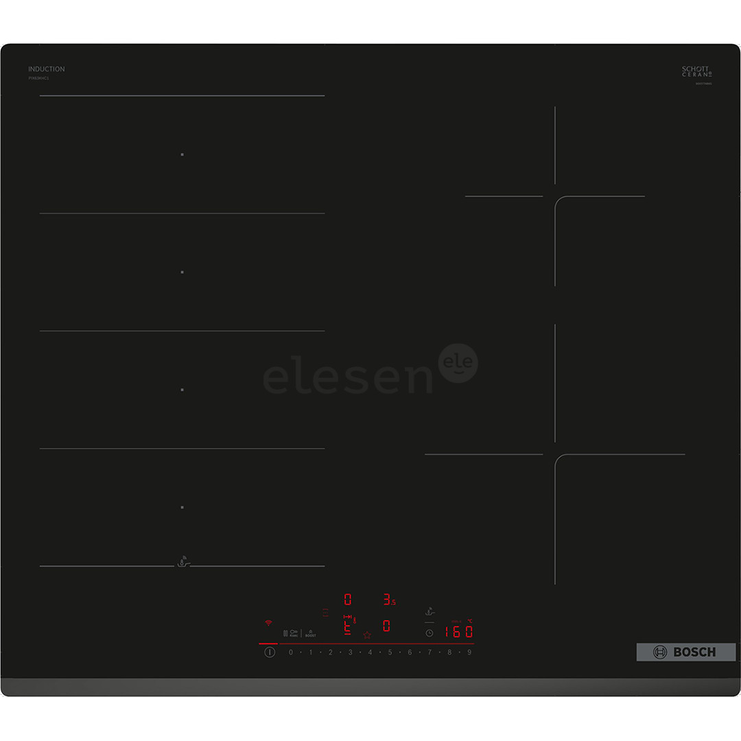 Bosch, Series 6, frameless, black - Built-in induction hob