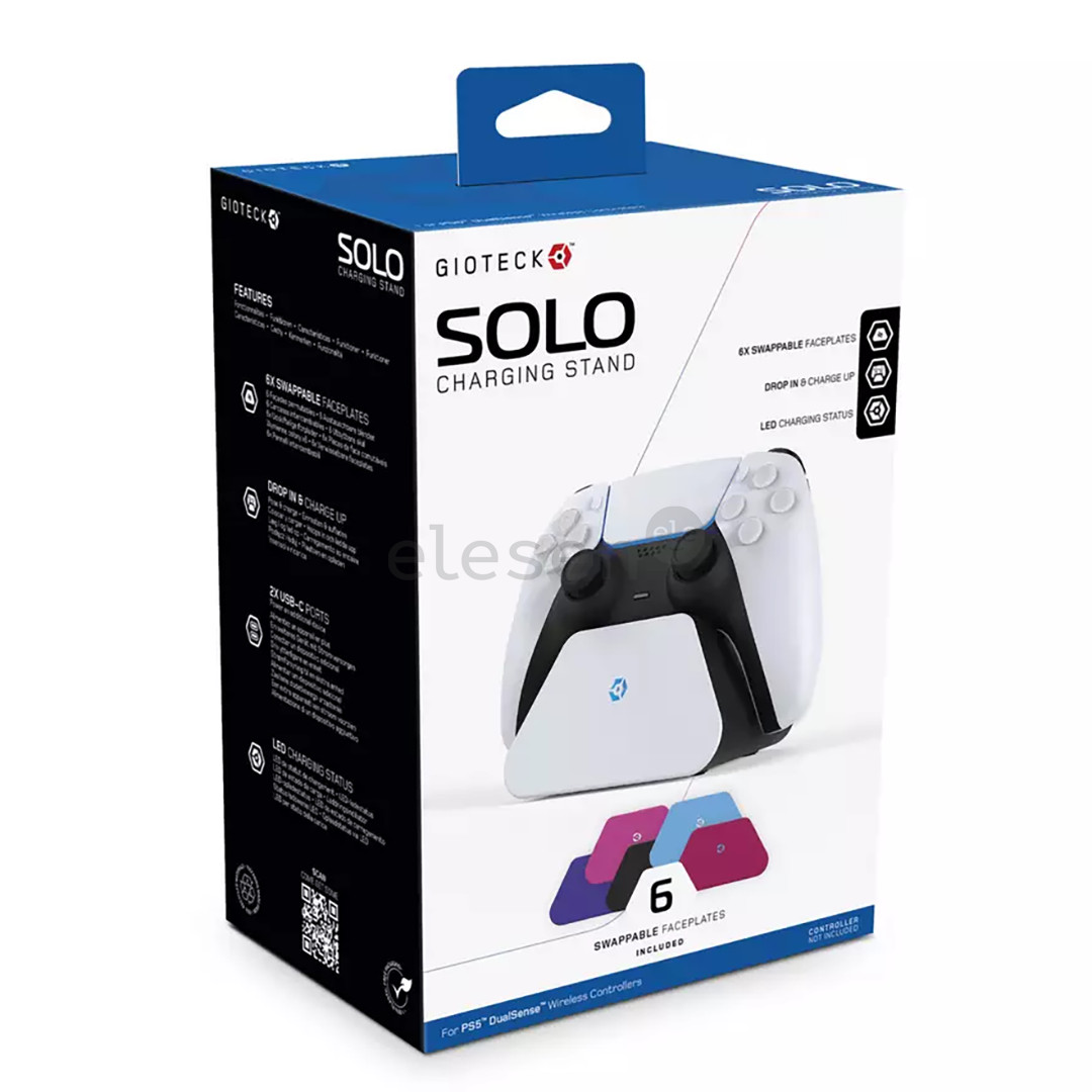 Gioteck SOLO Charging Stand For PS5 - Charger for PS5 Controller Item - 812313011150