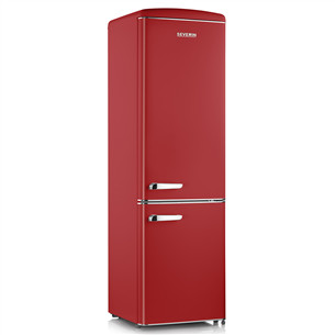 Severin, Retro, 244 L, aukštis 181 cm, raudonas - Šaldytuvas RKG8917