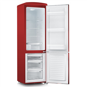Severin, Retro, 244 L, aukštis 181 cm, raudonas - Šaldytuvas