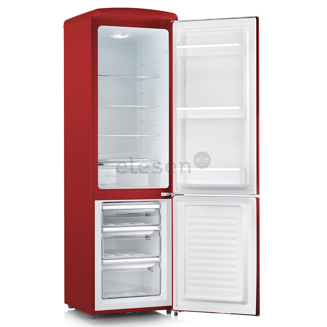 Severin, Retro, 244 L, aukštis 181 cm, raudonas - Šaldytuvas