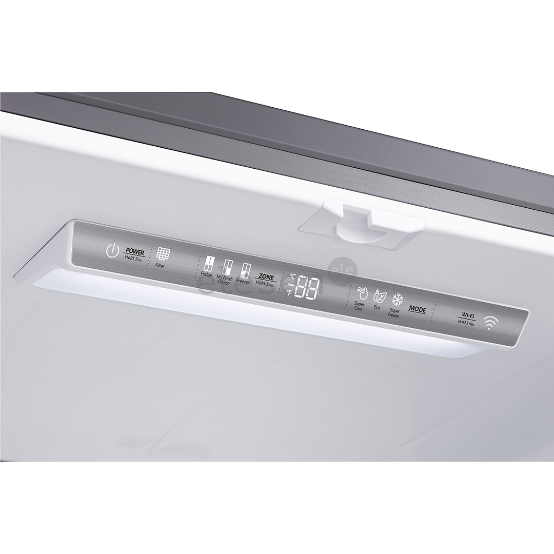 Hisense, Total No Frost, 609 L, aukštis 179 cm, nerūdijančio plieno - SBS šaldytuvas