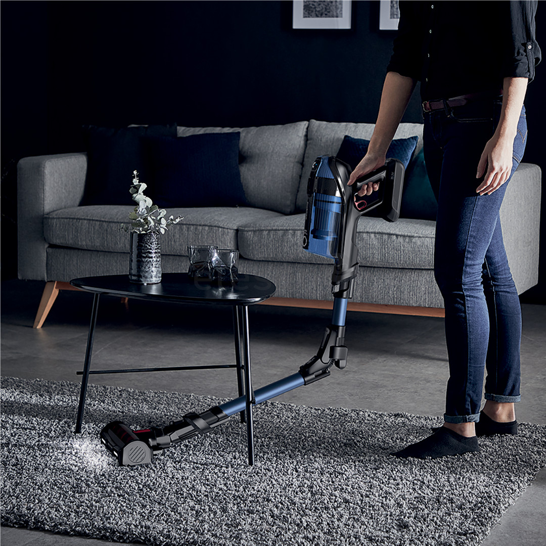 Tefal X-Force Flex 12.60 Aqua, mėlynas - Belaidis dulkių siurblys + baterija