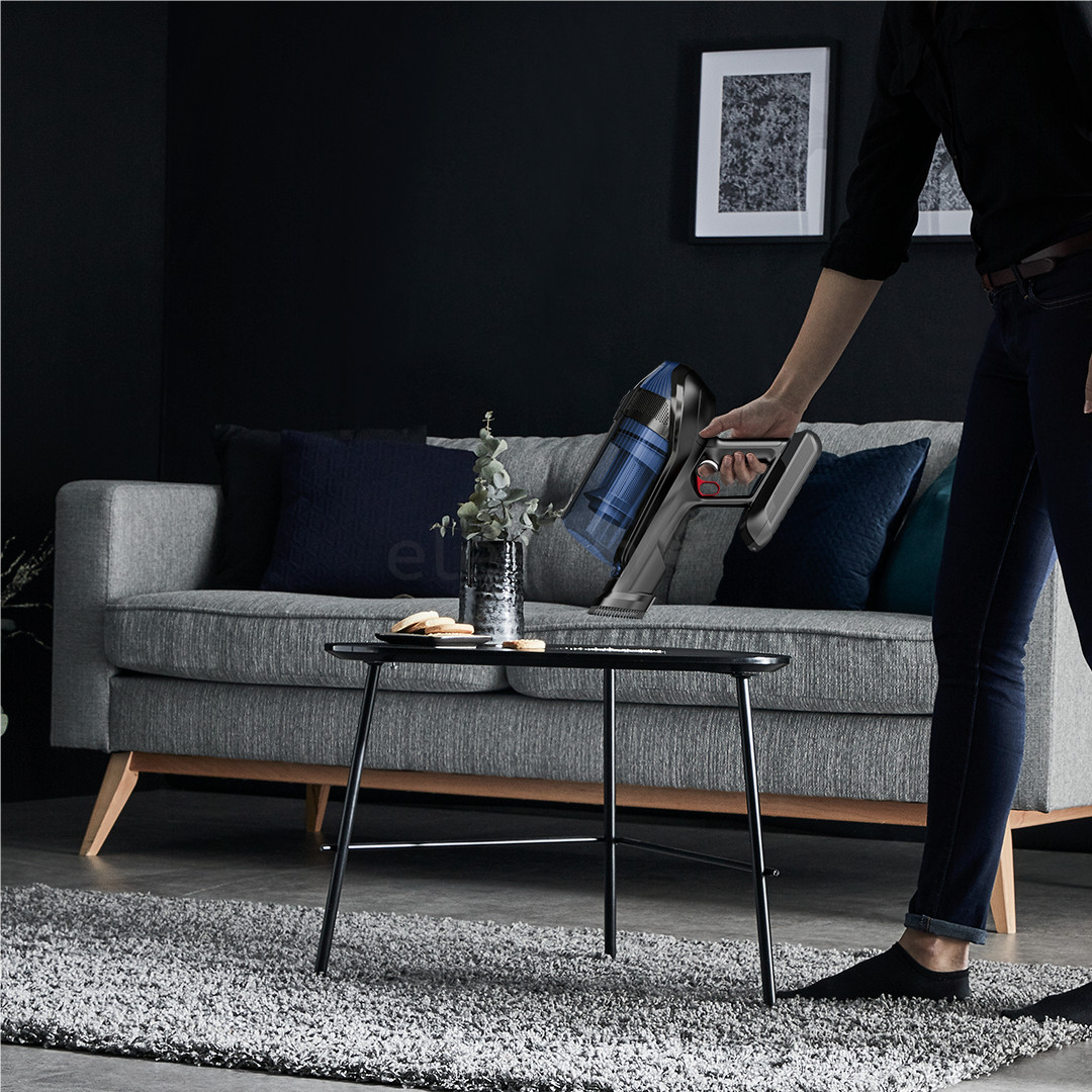 Tefal X-Force Flex 12.60 Aqua, mėlynas - Belaidis dulkių siurblys + baterija