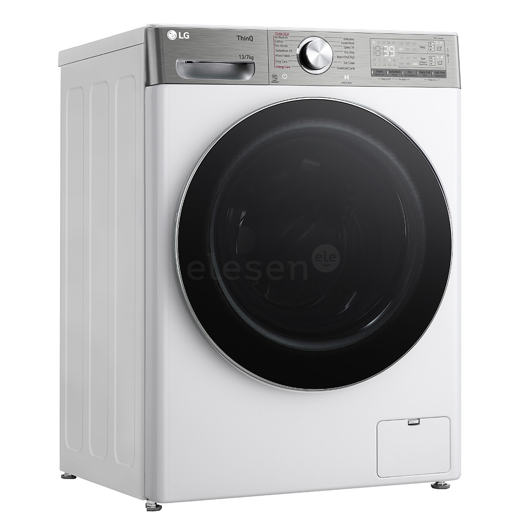 LG, 13 kg / 7 kg, depth 61,5 cm, 1400 rpm - Washer-Dryer Combo