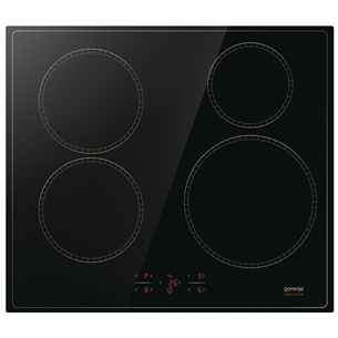 Gorenje, plotis 59,5 cm, berėmė, juoda - Integruojama indukcinė kaitlentė GI6401CLBSC