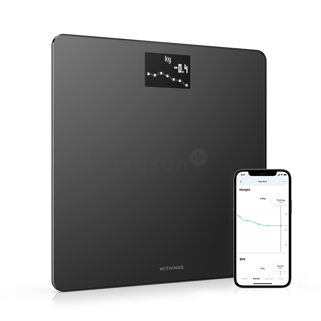 Withings Body, black - Diagnostic bathroom scale