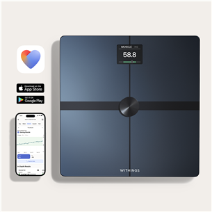 Withings Body Smart, juodos - Diagnostinės svarstyklės Prekė - BODYSMART.BLACK