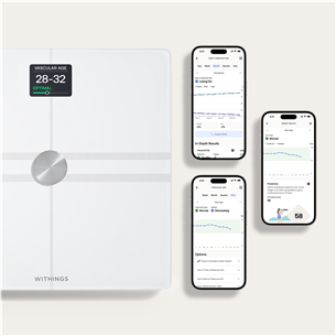 Withings Body Comp, baltos - Diagnostinės svarstyklės Prekė - BODYCOMP.WHITE