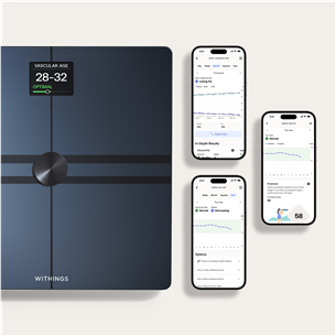 Withings Body Comp, juodos - Diagnostinės svarstyklės Prekė - BODYCOMP.BLACK