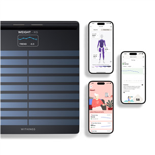 Withings Body Scan, black - Diagnostic bathroom scale