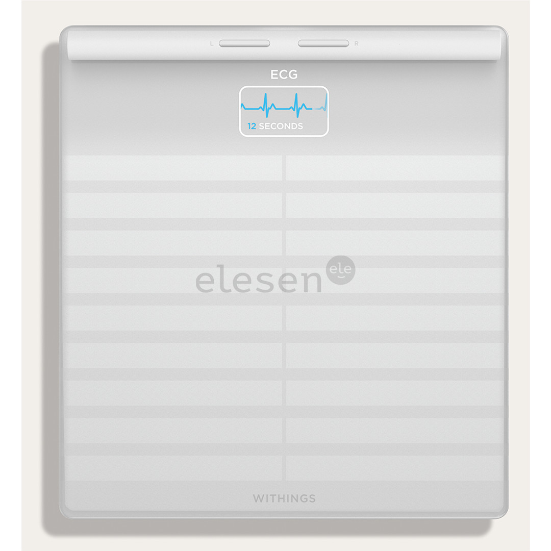 Withings Body Scan, baltos - Diagnostinės svarstyklės