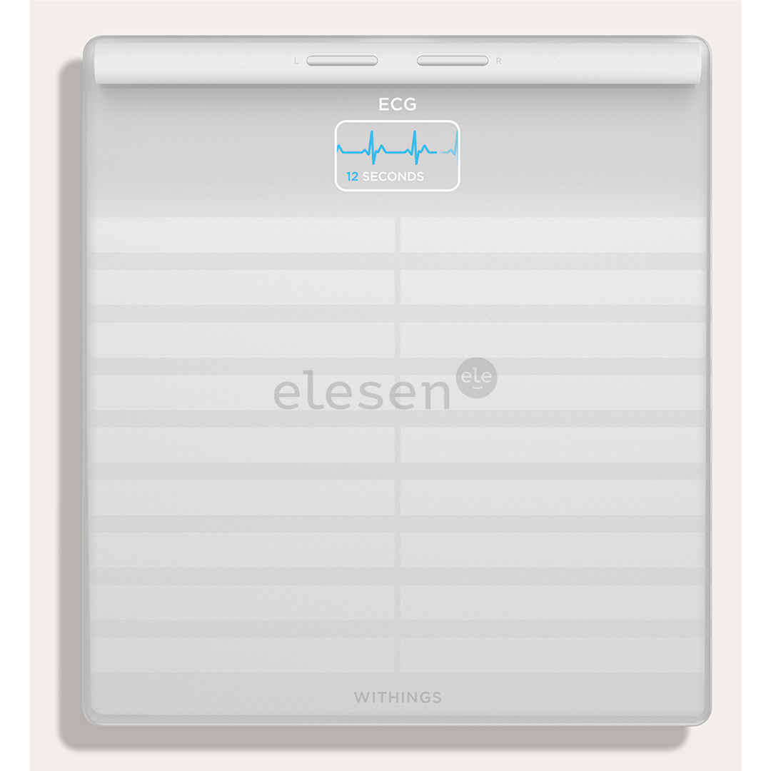 Withings Body Scan, baltos - Diagnostinės svarstyklės Prekė - BODYSCAN.WHITE