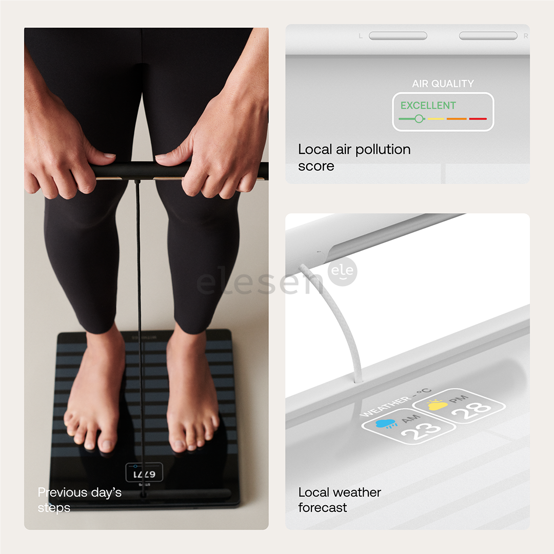 Withings Body Scan, baltos - Diagnostinės svarstyklės Prekė - BODYSCAN.WHITE
