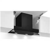 Bosch, Series 6, 749 m³/h, width 60 cm, juodas - Įmontuojamas gartraukis