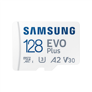 Samsung EVO Plus, microSDXC, 128 GB, white - Memory Card and Adapter Item - MB-MC128SA/EU