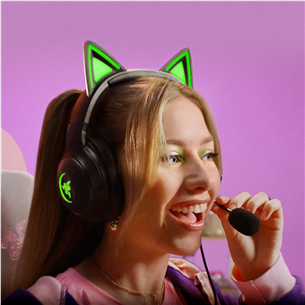 Razer Kraken Kitty V2, juodos - Ausinės Prekė - RZ04-04730100-R3M1