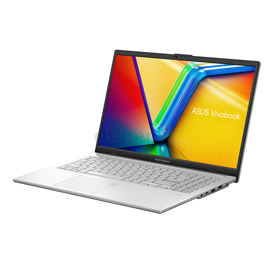 Asus VivoBook GO 15, 15.6", FHD, Ryzen 5, 8 GB, 512 GB, sidabrinis - Nešiojamas kompiuteris