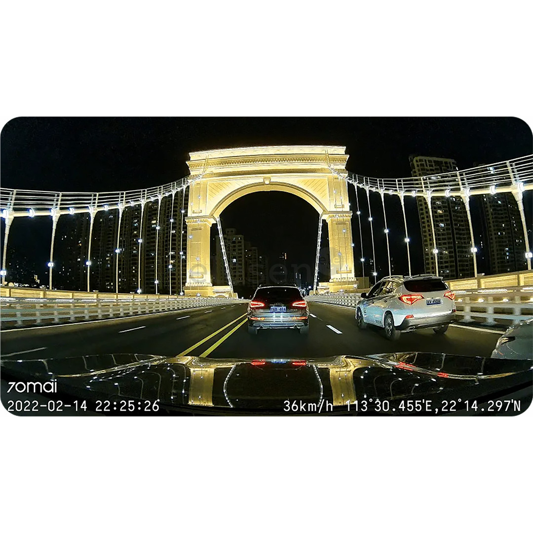 70mai Dash Cam M500 1944p, 64 GB eMMC, juodas - Vaizdo registratorius Prekė - M50064G