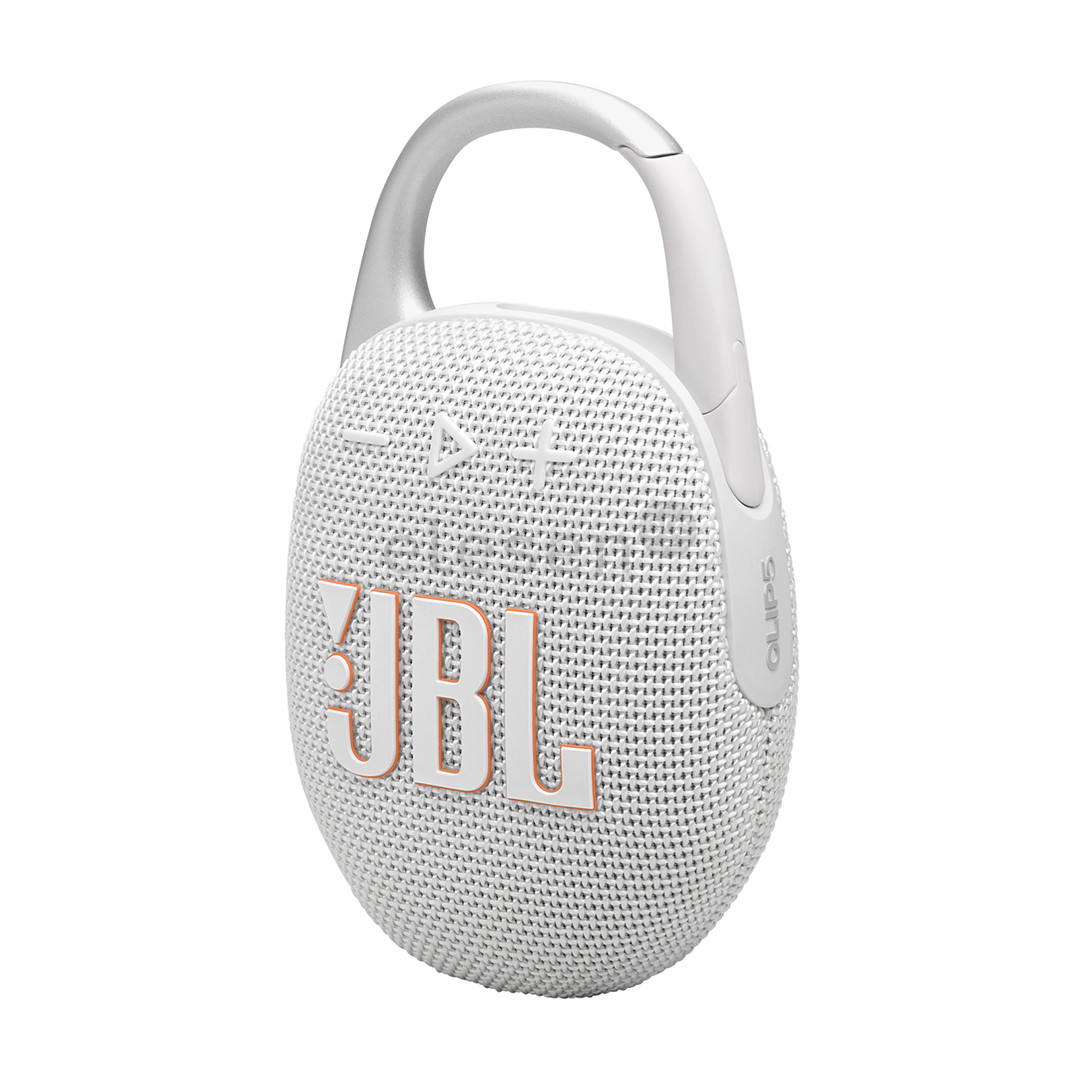 JBL Clip 5, белый - Портативная беспроводная колонка