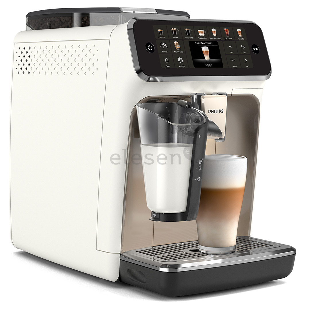 Philips LatteGo Series 5500, chromuotas baltas - Kavos aparatas