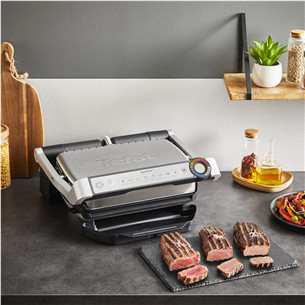 Tefal OptiGrill+, 2000 W, stainless steel - Table grill Item - GC718D10