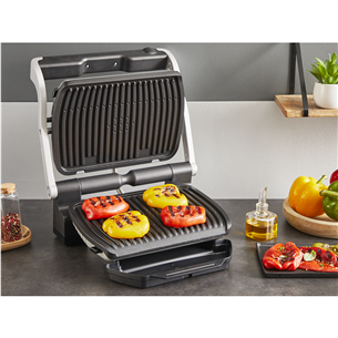 Tefal OptiGrill+, 2000 Вт, нерж. сталь - Электрический гриль Товар - GC718D10