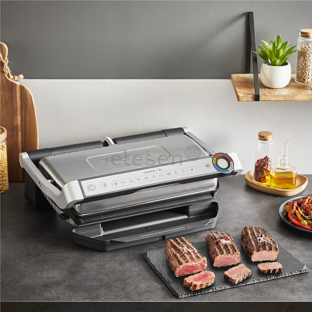 Tefal OptiGrill+ XL, 2000 W, stainless steel - Table grill Item - GC728D10