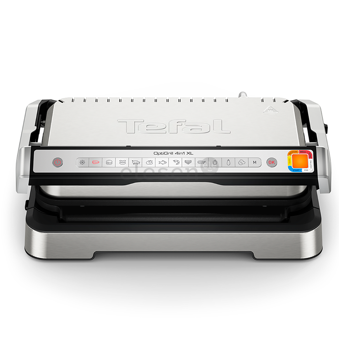Tefal OptiGrill 4in1 XL, 2200 W, nerūdijančio plieno - Elektrinis grilis